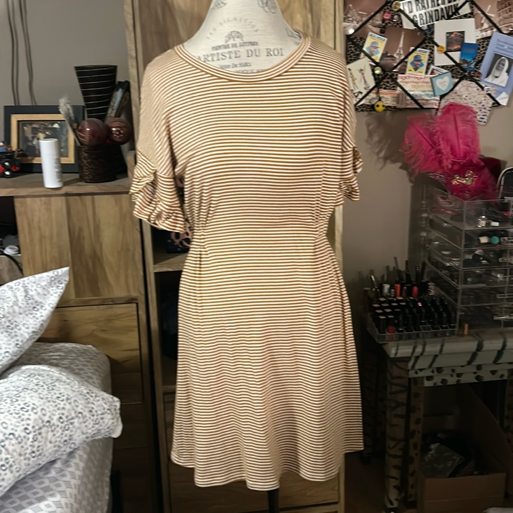 Love at First Sight Striped Dress - Large